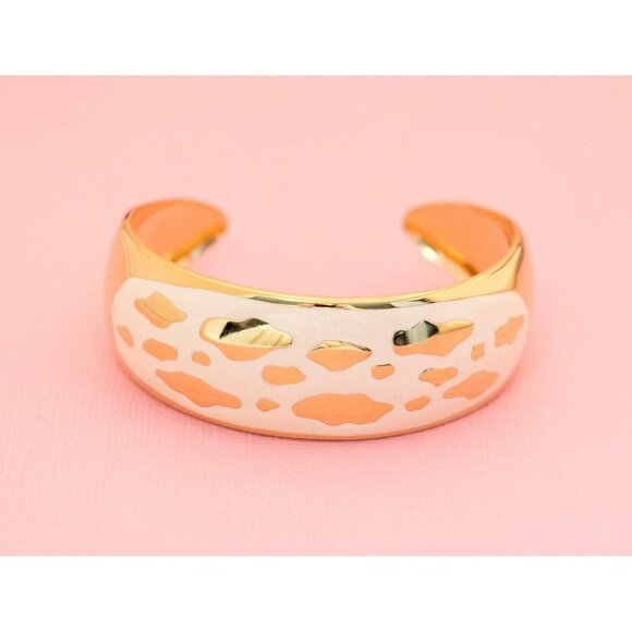 Vintage Gold Tone Cloud Cuff Bracelet | 7 inch | Avon | H17 - Picture 1 of 3